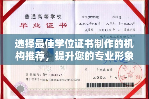 宁乡选择最佳学位证书制作的机构推荐，提升您的专业形象