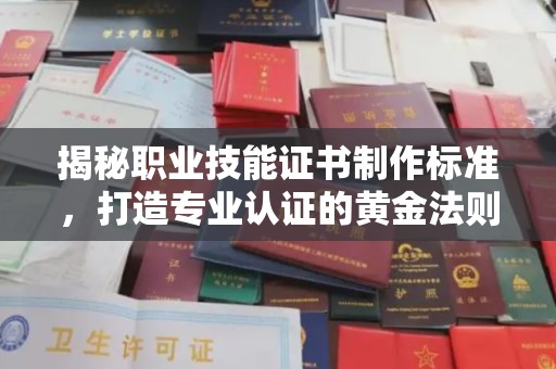 宁乡揭秘职业技能证书制作标准，打造专业认证的黄金法则