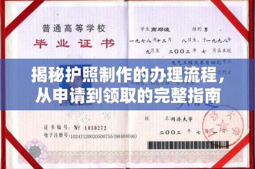 宁乡揭秘护照制作的办理流程，从申请到领取的完整指南