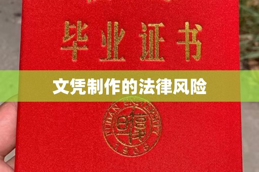宁乡文凭制作的法律风险