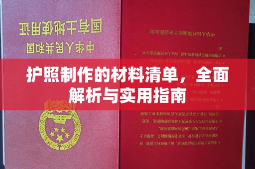 宁乡护照制作的材料清单，全面解析与实用指南