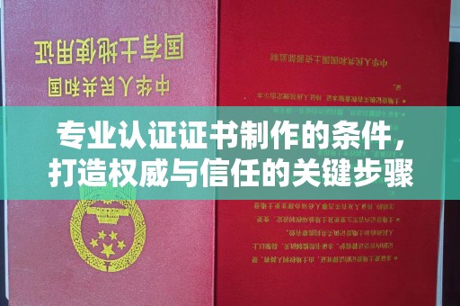 宁乡专业认证证书制作的条件，打造权威与信任的关键步骤