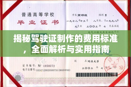 宁乡揭秘驾驶证制作的费用标准，全面解析与实用指南