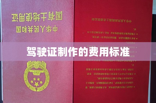 宁乡驾驶证制作的费用标准