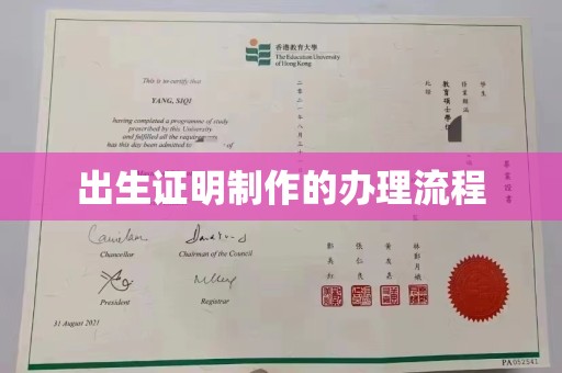 宁乡出生证明制作的办理流程