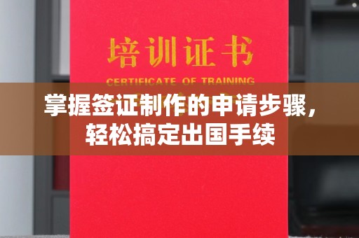 宁乡掌握签证制作的申请步骤，轻松搞定出国手续